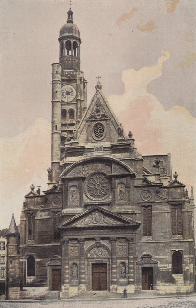 Paris, Eglise Saint-Etienne-du-Mont, Westfassade von French Photographer