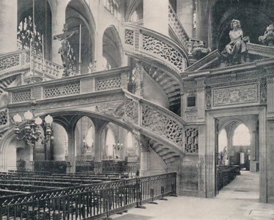Paris: Abschnitt des Chors in St. Etienne-du-Mont von French Photographer