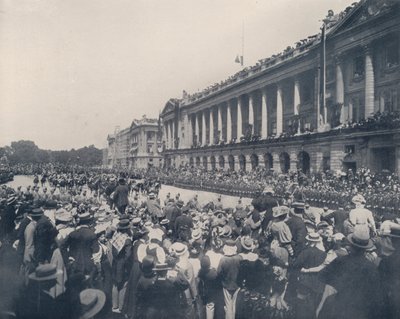 Paris: Der Stab des Militärgouverneurs im Trauerzug von French Photographer