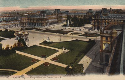 Paris, Gesamtansicht des Louvre von French Photographer
