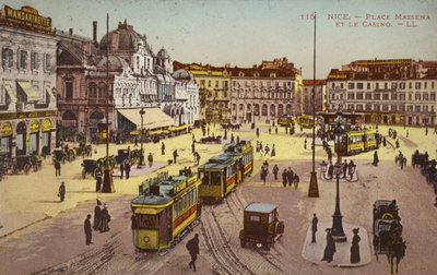 Place Massena und das Casino, Nizza von French Photographer