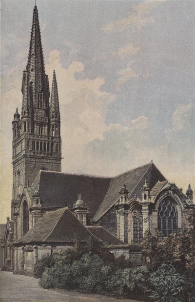 Ploare, Kirche, Seite der Apsis von French Photographer