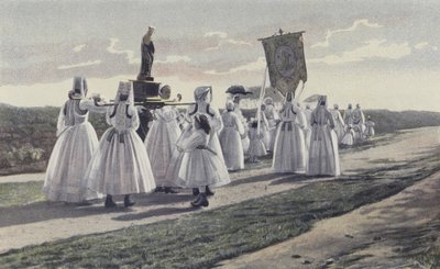Ploare, Pardon, Prozession auf dem Land von French Photographer