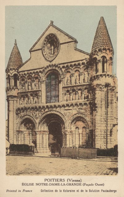 Poitiers, Kirche Notre Dame La Grande von French Photographer