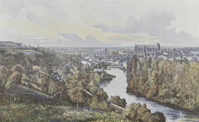 Poitiers, Gesamtansicht, von den Hängen des linken Clain-Ufers von French Photographer