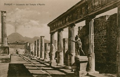 Pompeji - Kolonnade des Apollo-Tempels von French Photographer