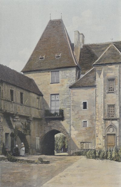 Prémery, Ehemaliges Schloss, Hofseite von French Photographer
