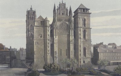 Rodez, Kathedrale, Fassade W von French Photographer