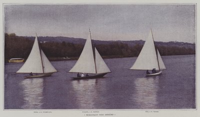 Flussaufwärts segeln mit Rückenwind von French Photographer