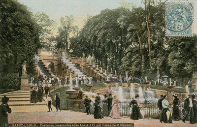 Saint-Cloud - Wasserfälle gebaut zu Ehren von Ludwig XIV. von Antoine Le Pautre und Jules Hardouin Mansart von French Photographer