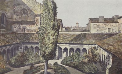 Saint-Emilion, Kreuzgang der Kollegiatkirche, Gesamtansicht von French Photographer