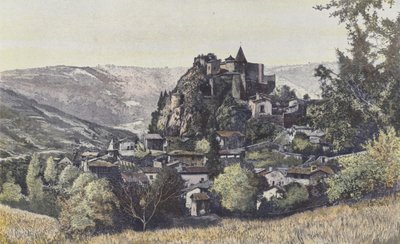 Saint-Paul-en-Cornillon, Blick auf das Dorf Cornillon von French Photographer