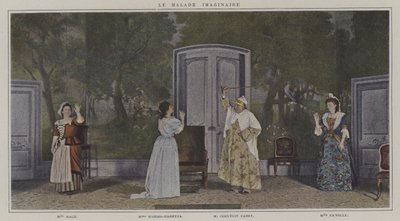 Szene aus einer Aufführung von Le Malade Imaginaire, von Molière von French Photographer