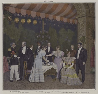 Szene aus einer Aufführung von Montjoye, von Octave Feuillet von French Photographer