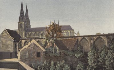 Sees, Kathedrale, Gesamtansicht Süd und Überreste des Kreuzgangs von French Photographer