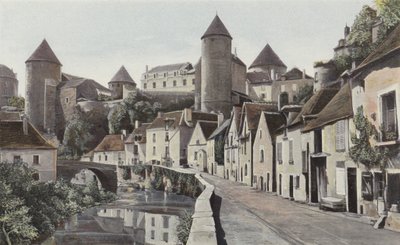 Semur, Ansicht vom rechten Ufer der Armançon von French Photographer