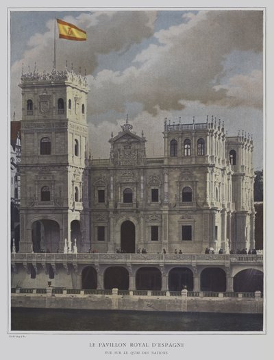 Der spanische Pavillon auf der Weltausstellung 1900, Paris von French Photographer