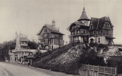 Das Schweizer Dorf und die rue Saint-Jean, Le Touquet, 1893 von French Photographer