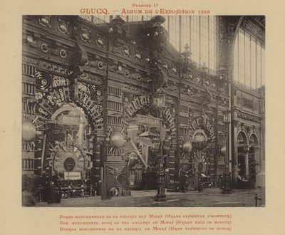 Das monumentale Tor der Galerie der Minen, Große Ehrenhalle von French Photographer