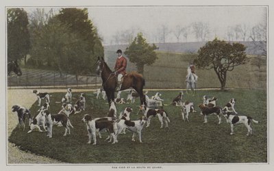 Tom Firr und die Hunde der Quorn Hunt, Leicestershire von French Photographer