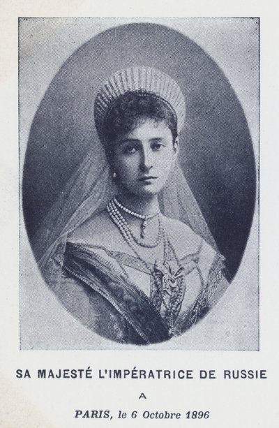 Zarin Alexandra von Russland in Paris, Frankreich von French Photographer