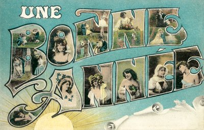 Ein gutes Jahr, surreale Schrift von French Photographer