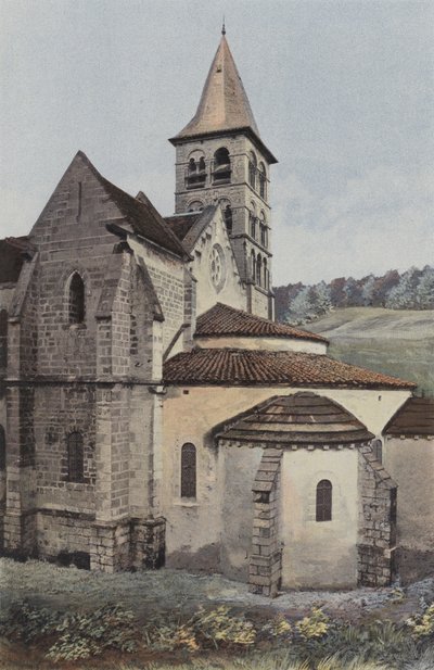 Vignory, Kirche, Apsis und südliches Querschiff von French Photographer