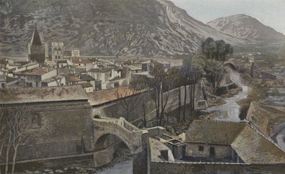 Villefranche-de-Conflent, Gesamtansicht von French Photographer