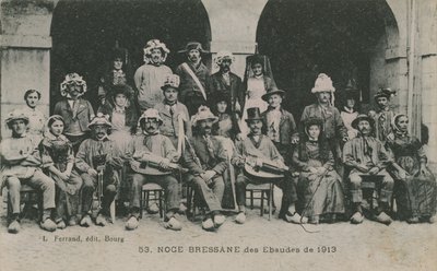 Hochzeit von Bressan Ebaudes im Jahr 1913 von French Photographer
