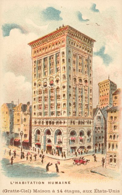 14-stöckiges Hochhaus, USA von French School