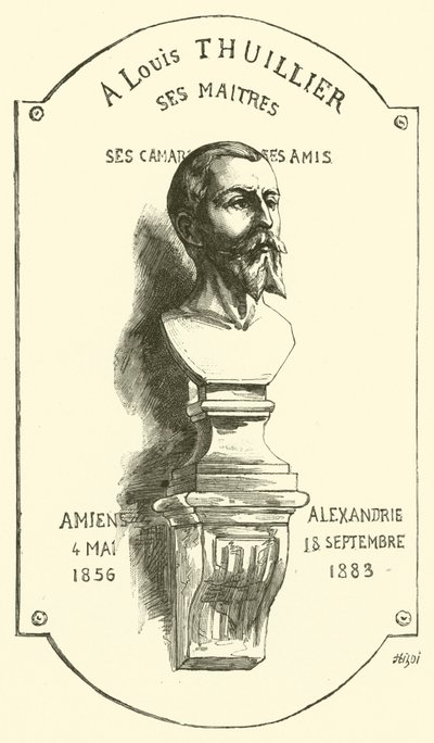 An Louis Thuillier seine Meister (Gravur) von French School