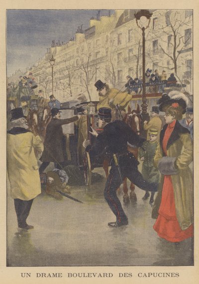Ein Mord am Boulevard des Capucines, Paris von French School