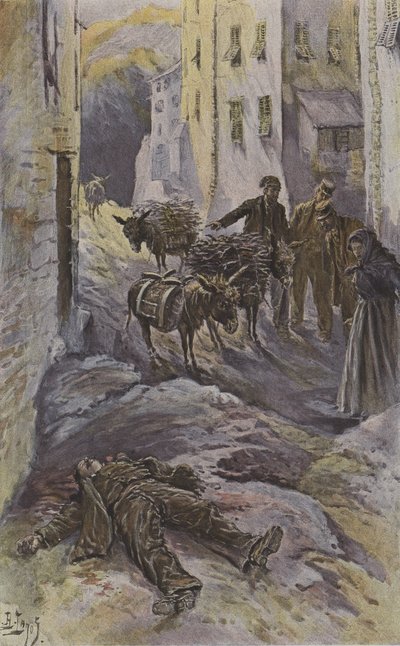 Ein Opfer korsischer Banditen von French School