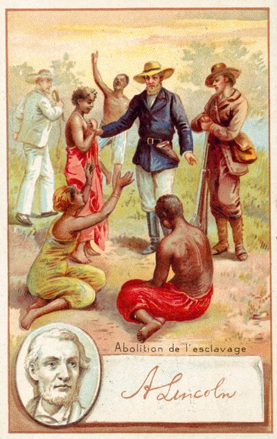 Abraham Lincoln und die Abschaffung der Sklaverei in den Vereinigten Staaten von French School
