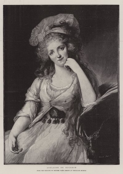 Adelaide de Bourbon von French School