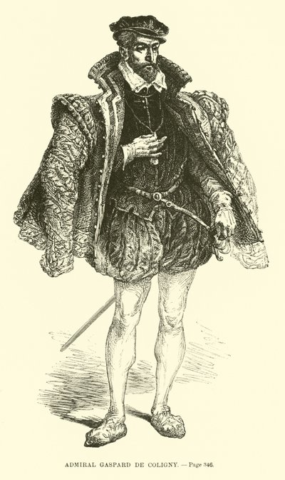 Admiral Gaspard de Coligny von French School
