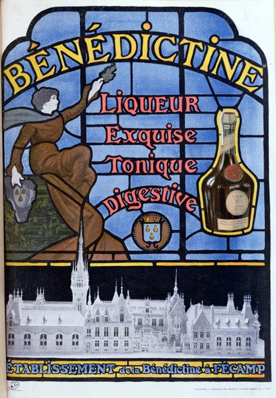 Werbung für Benediktinerlikör, frühes 20. Jahrhundert von French School