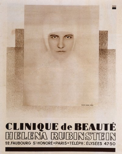 Werbung für Héléna Rubinstein Beauty Clinic in Paris - in Vu von French School