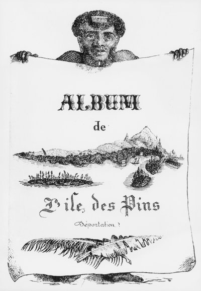 Album der Isle of Pines, Neukaledonien, Deportation, Titelbild, 1877 von French School