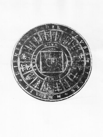 Alchemische Scheibe von French School