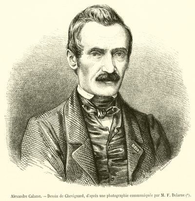 Alexandre Calame (Gravur) von French School