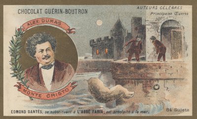 Alexandre Dumas (1802-1870), französischer Schriftsteller, Autor von „Der Graf von Monte Cristo“, Roman (1845-1846) von French School