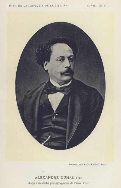 Alexandre Dumas fils (Lithographie) von French School