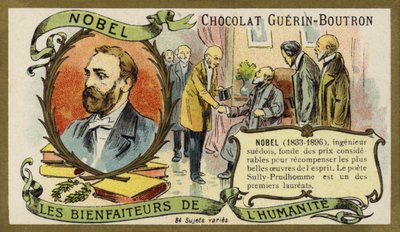 Alfred Nobel, schwedischer Chemiker und Industrieller von French School