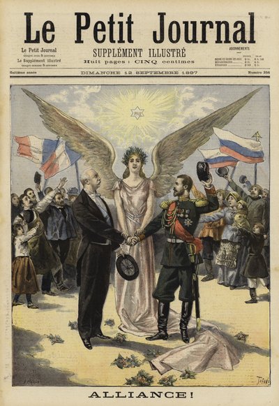 Allianz zwischen Frankreich und Russland, 1897 von French School