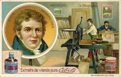 Alois Senefelder, Erfinder der Lithografie von French School