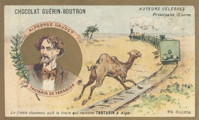 Alphonse Daudet (1840-1897), französischer Schriftsteller und Dramatiker, Autor von „Tartarin de Tarascon“ (1872) von French School