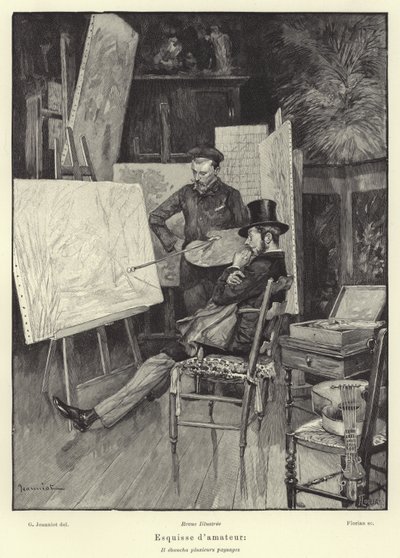 Amateur-Skizze von French School