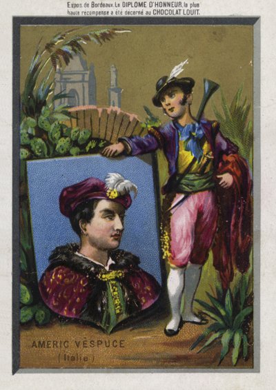 Amerigo Vespucci, italienischer Navigator und Kartograf von French School