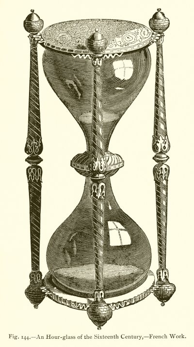 Eine Sanduhr des sechzehnten Jahrhunderts, französische Arbeit von French School